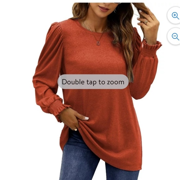 Tops - Blouses for Women Dressy Puff Sleeve Tunic Tops Casual Fall Shirts